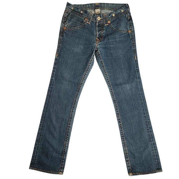 Vintage True Religion Jeans Men's 33x33 Button Fly Denim Suspender Buttons USA‎ - Picture 2 of 16